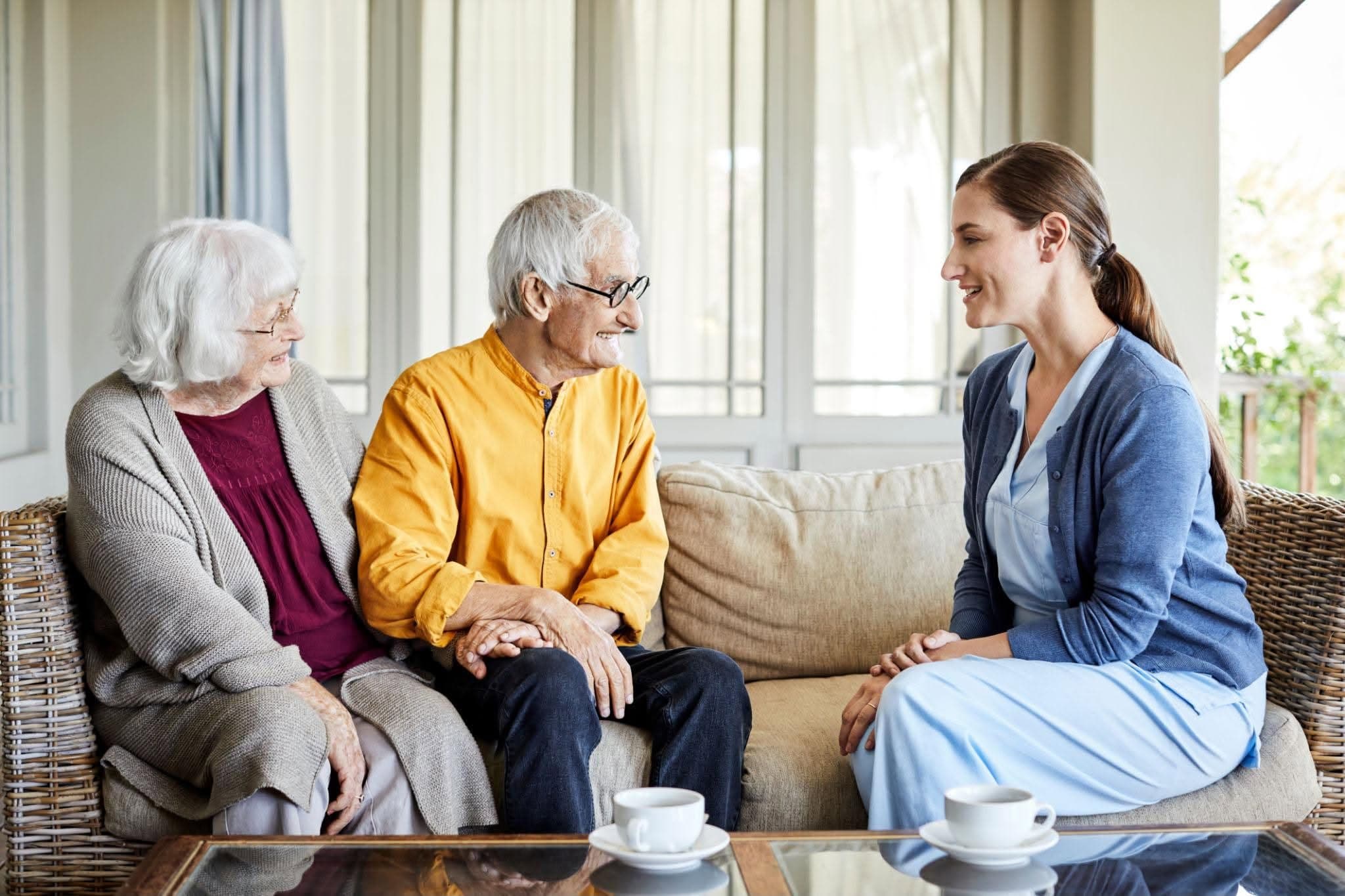 Warm family connection across generations